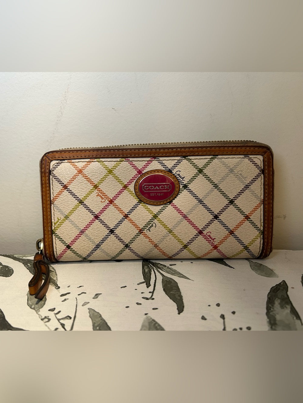 Vintage Coach Zip Wallet